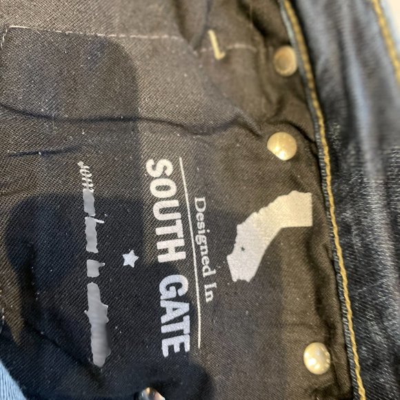 👖 GUC AG Adriano Goldschmied The Jessie Curvy Boot Cut Bootcut 32R Dark Wash Y2K - Picture 12 of 16